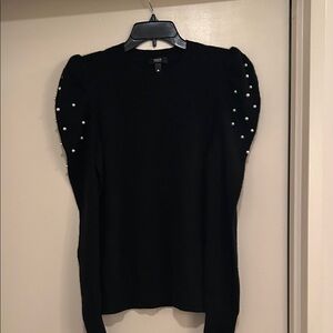 Aqua Cashmere Black Sweater